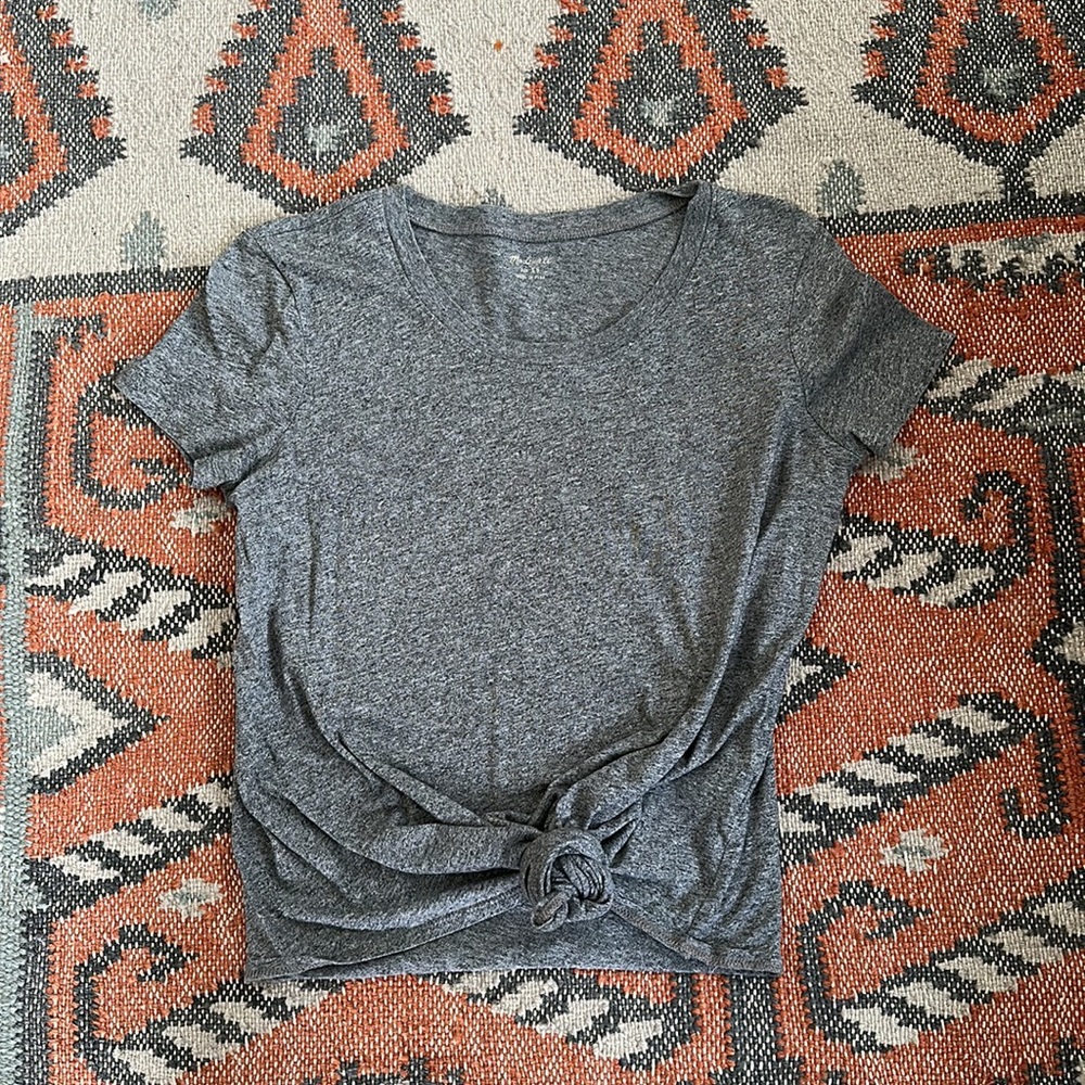 Madewell 100% Cotton Gray Tee